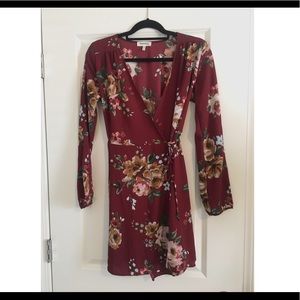 Floral Wrap Dress